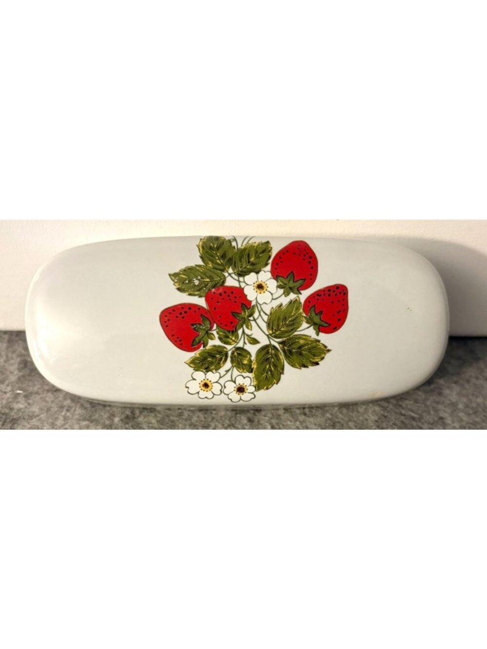 Vintage McCoy Strawberry Country Butter Dish Cover  #3409